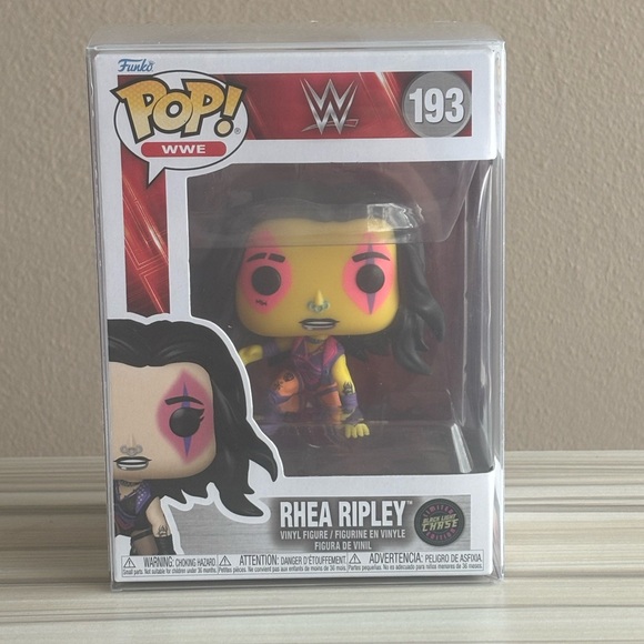 Funko Other - Funko Pop WWE Rhea Ripley Chase Blacklight Limited Edition #193 w/ Protector